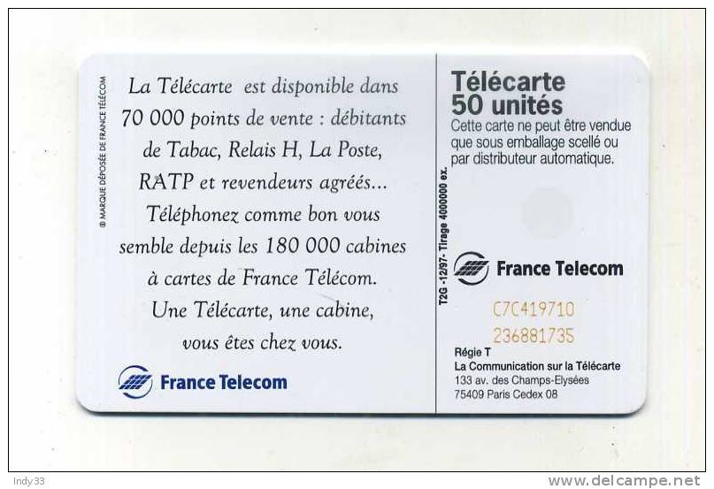 - TELECARTE FRANCE . UNE TELECARTE UNE CABINE ... . 1997 - 1997