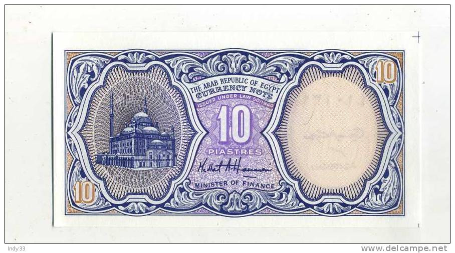 - BILLETS EGYPTE . 10 P. - Egipto