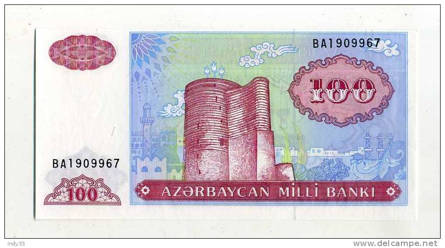 - BILLETS AZERBAÏDJAN . 100 M. - Azerbaigian