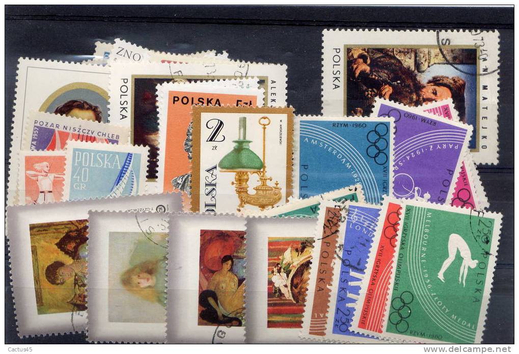 Pologne Lot4, 50tp Differents Themes - Sammlungen