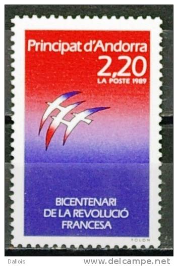 Andorre - 1989 - Bicentenaire Révolution Française - Folon - Neuf - Rivoluzione Francese