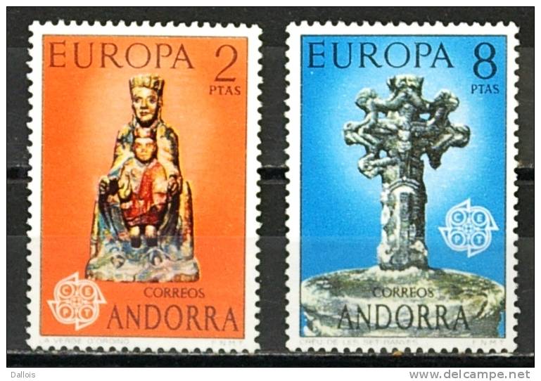 Andorre - 1974 - Croix - Statue De La Vierge - Neufs - 1974