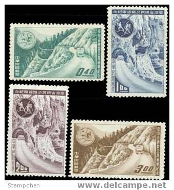 1960 Cross Island Highway Stamps Bus Rock Geology Mount - Iles