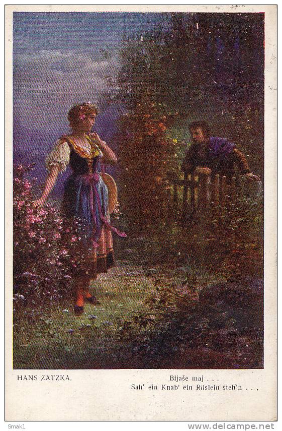 H.ZATSKA  Old Postcard - Zatzka