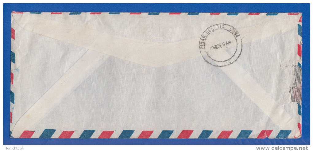 Cuba; 1962; Cover; Coreo Aereo; Via Air Mail - Luftpost