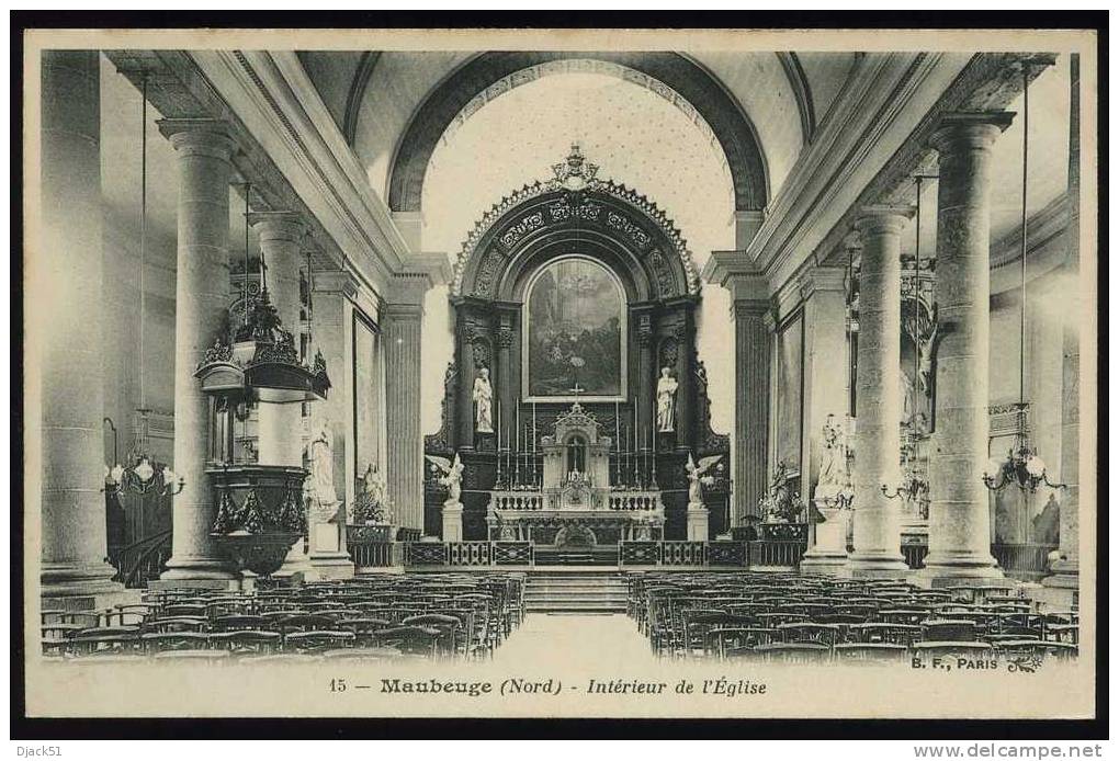 15 - Maubeuge (Nord) - Intérieur De L'Eglise - Maubeuge