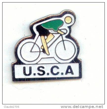 Rare Pin´s USCA ( Amiens Département 80 ) - Cyclisme