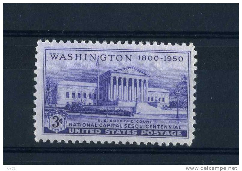 - ETATS-UNIS . WASHINGTON1950 . NEUF SANS CHARNIERE . TRACE DE COLLAGE - Unused Stamps