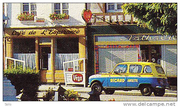 BUCHY - Place Persac Et Le Monument  (Avec Renault 4L Anisette RICARD). - Buchy