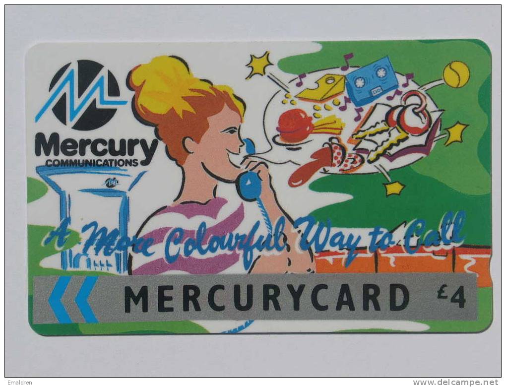 N° 105. Colourful Way To Call. - Mercury Communications & Paytelco