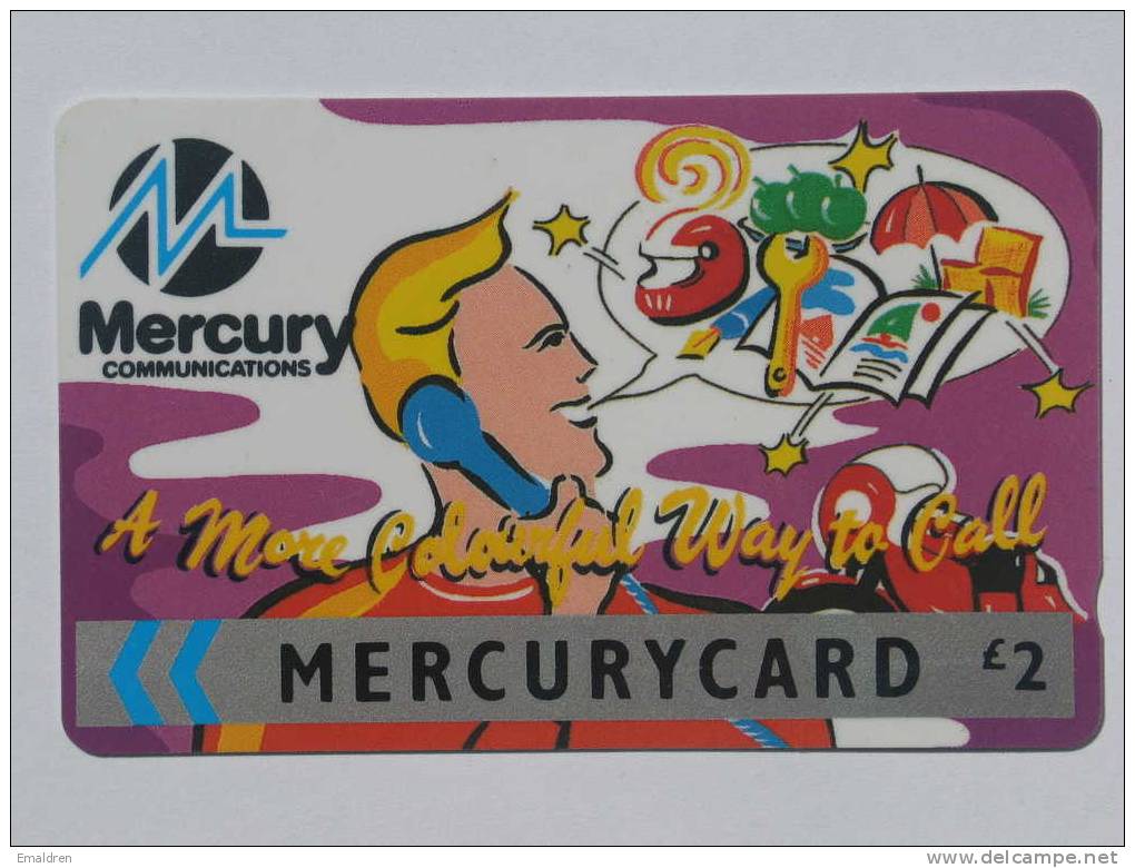 N° 104. Colourful Way To Call. - [ 4] Mercury Communications & Paytelco