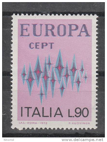 Italia   -  1972.  Europa Cept .  Il Valore 90 £.  Perfetto, Buona Centratura - 1972