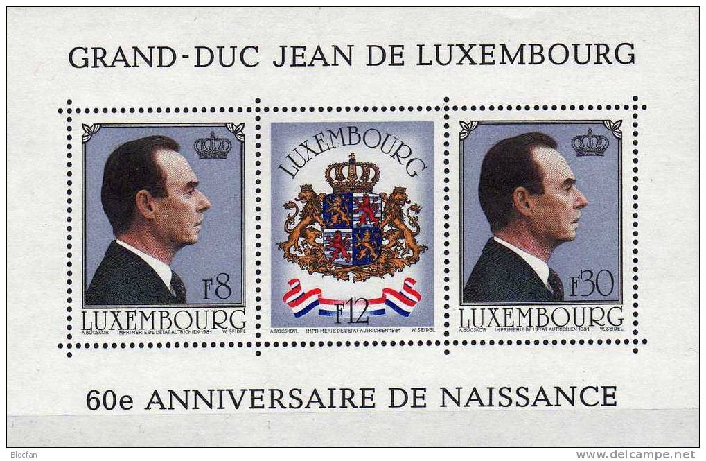 Set Jubiläen In Luxemburg Block 10,12,13 Plus 15 ** 22€ Bloques Hojitas Topic Blocs M/s Philatelic Sheets Bf Luxembourg - Vrac (min 1000 Timbres)