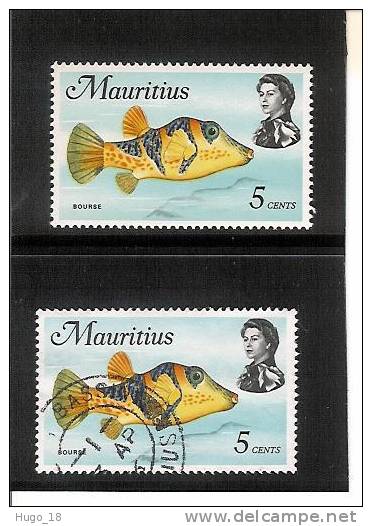 Mauritius 1969: Fish "bourse"   YT N°332  Neuf Et Usagé - Maurice (1968-...)