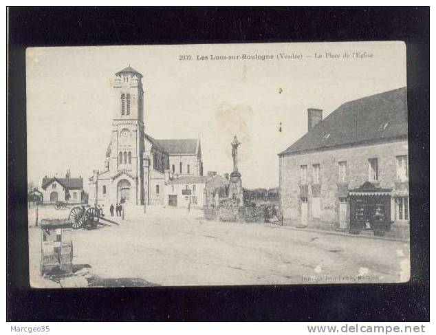 Les Lucs Sur Boulogne La Place De L'église édit.poupin N° 2939 Dos" Imprimé Illustré" - Les Lucs Sur Boulogne
