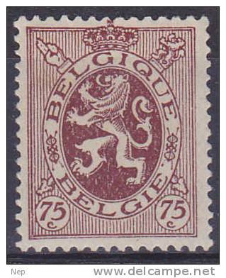 BELGIË - OBP - 1929 - Nr 288A - MH* - Cote 7,20€ - 1929-1937 Lion Héraldique