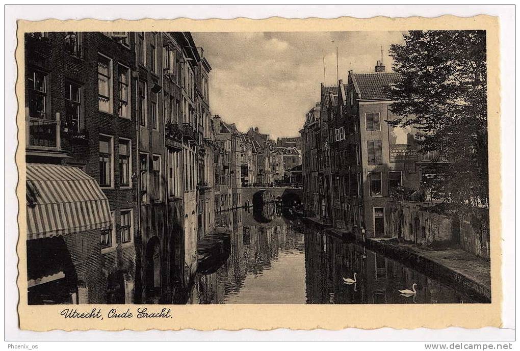 NETHERLAND - UTRECHT- Oude Gracht, Old Postcard - Utrecht