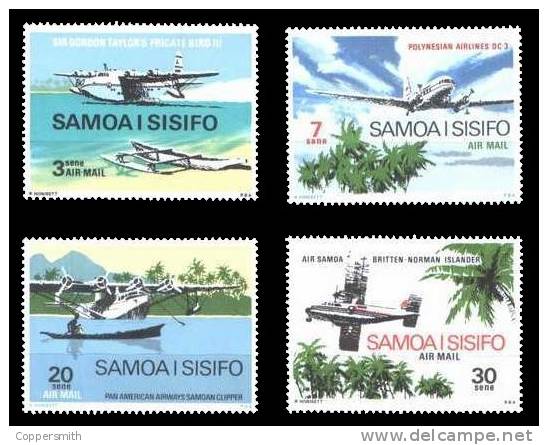 (005) Samoa  Planes / Flight / Avions / Flugzeuge  ** / Mnh  Michel 218-21 - Samoa (Staat)