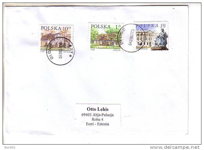 GOOD POLAND Postal Cover To ESTONIA 2007 - Good Stamped: Architecture - Briefe U. Dokumente