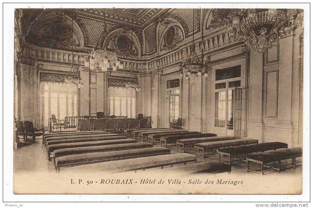 MARRIAGE / WEDDING - Hotel, Wedding Salon, ROUBAIX , FRANCE, 1927 - Marriages