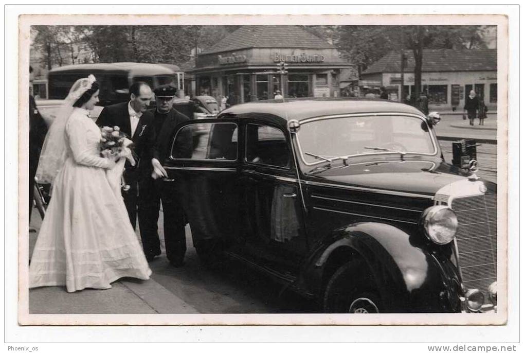 MARRIAGE / WEDDING - Bride, Mariée, Oldtimer, Real Photo - Hochzeiten