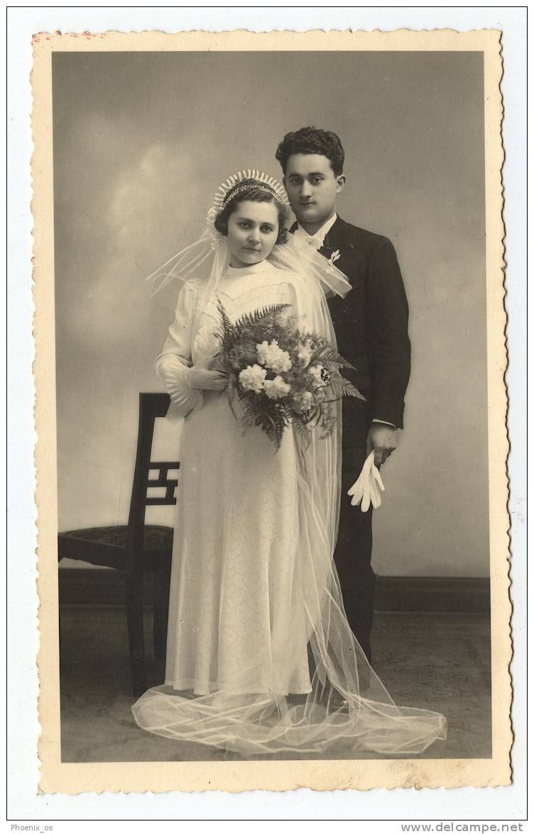 MARRIAGE / WEDDING - Bride, Mariée & Groom, Real Photo, Atelier Šoštari&#263;, Osijek (Croatia) - Marriages