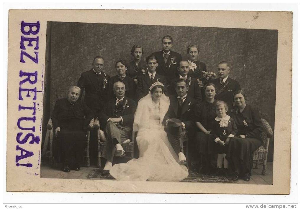 MARRIAGE / WEDDING - Bride, Mariée & Groom, Photo Postcard - Marriages