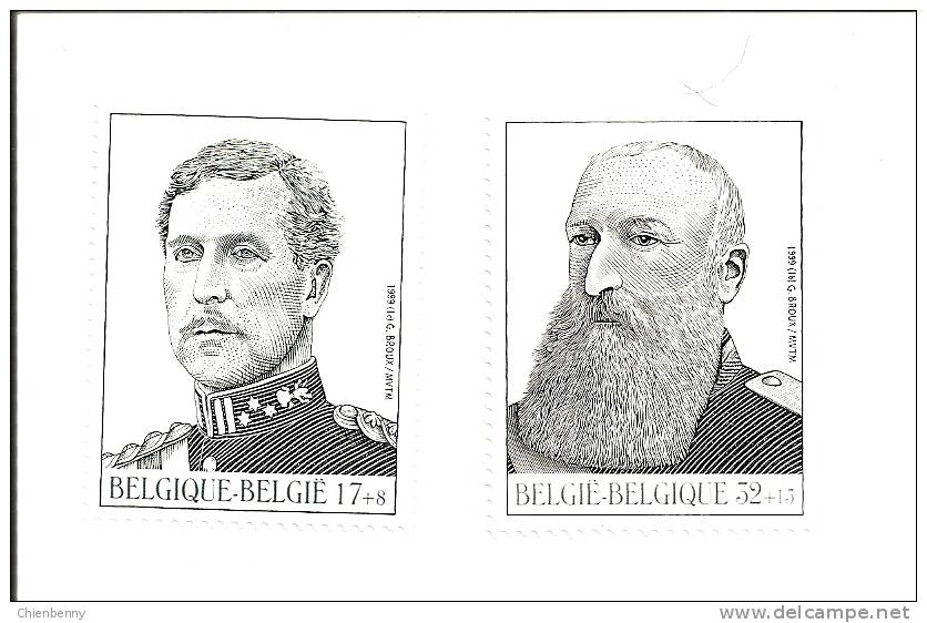 2793-2794-S.M.LE ROI LEOPOLD 2 ER ET ALBERT 1 ER1999 - Storia Postale