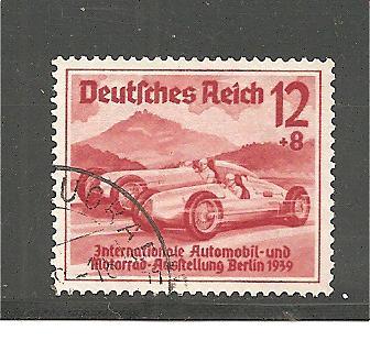 III-Mi.Nr.687/ IAA 1939, Rennwagen 12 Pfg. (Silberpfeile) - Gebraucht