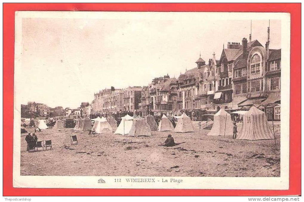 FRANCE PAS DE CALAIS CAP No112 WIMEREUX LA PLAGE TENTS BEACH HUTS MANY MORE WIMEREUX LISTED - Autres & Non Classés