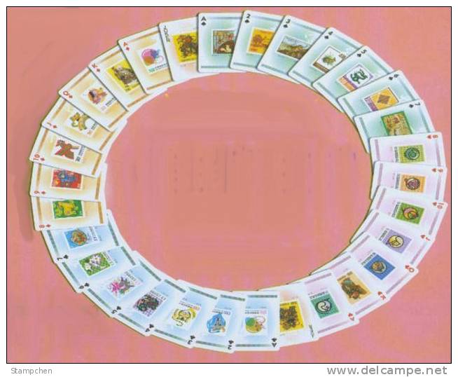 2010 Taiwan Rep China:Poker Of Chinese 12 Zodiac Stamps Tiger Rat Ox Rabbit Snake Horse Ram Monkey Dog Rooster Boar - Chines. Neujahr