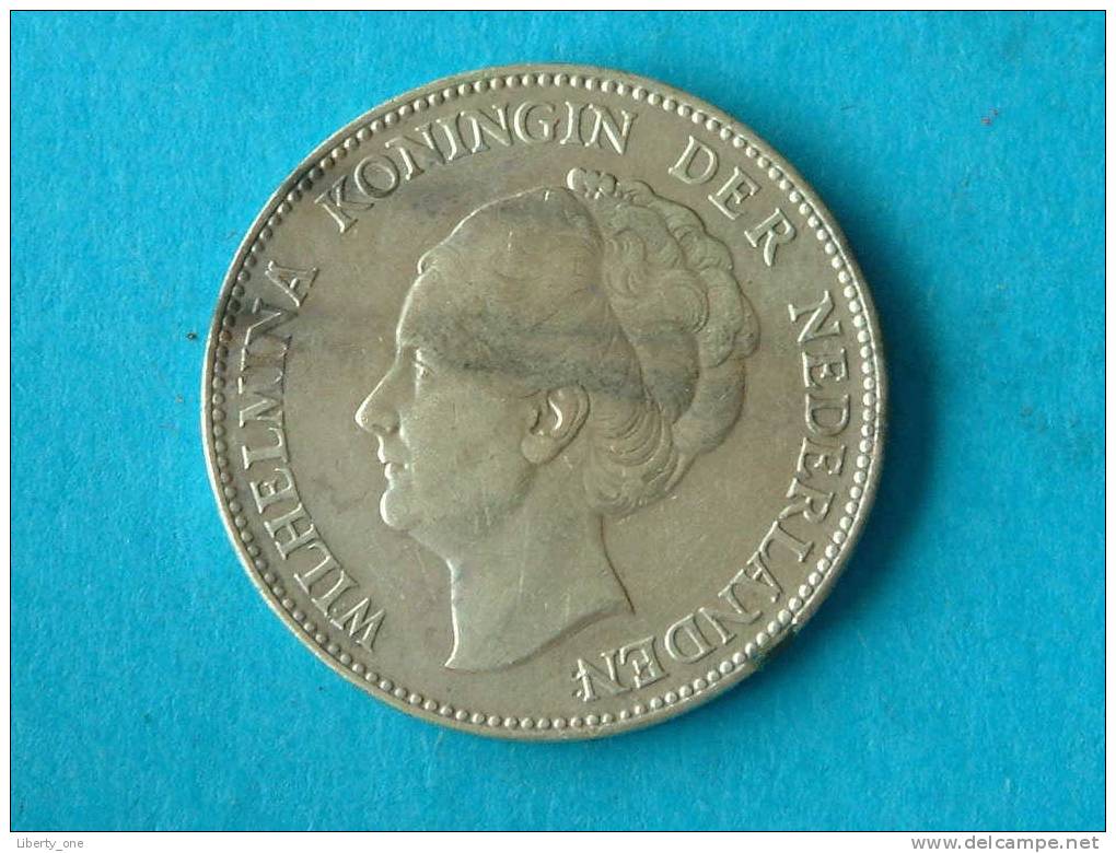 1928 - 1 GULDEN / KM 161.1 ( Silver Uncleaned Coin - For Grade, Please See Photo ) ! - Monnaies D'or Et D'argent