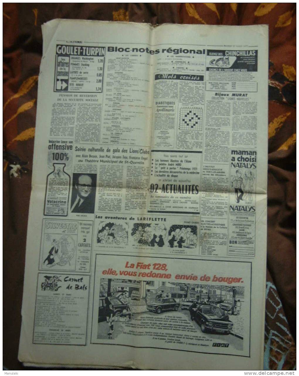 Journal - L´aisne Nouvelle - Samedi 27 Mars 1971 - Other & Unclassified