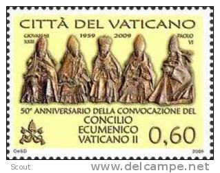 VATICANO – VATICAN CITY - VATICAN - 2009 - 50° ANN. CONCILIO ECUM. VATICANO II - 1 Valore - ** - Nuevos