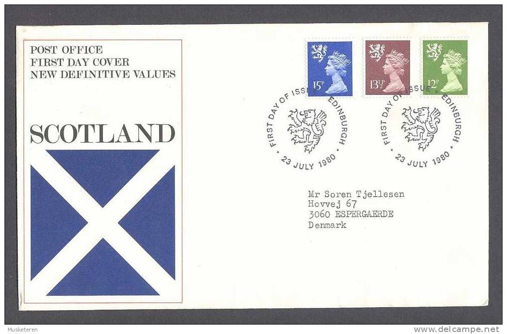 Great Britain Scotland 1980 FDC Cover Queen Elizabeth II Regional Issue - Schotland
