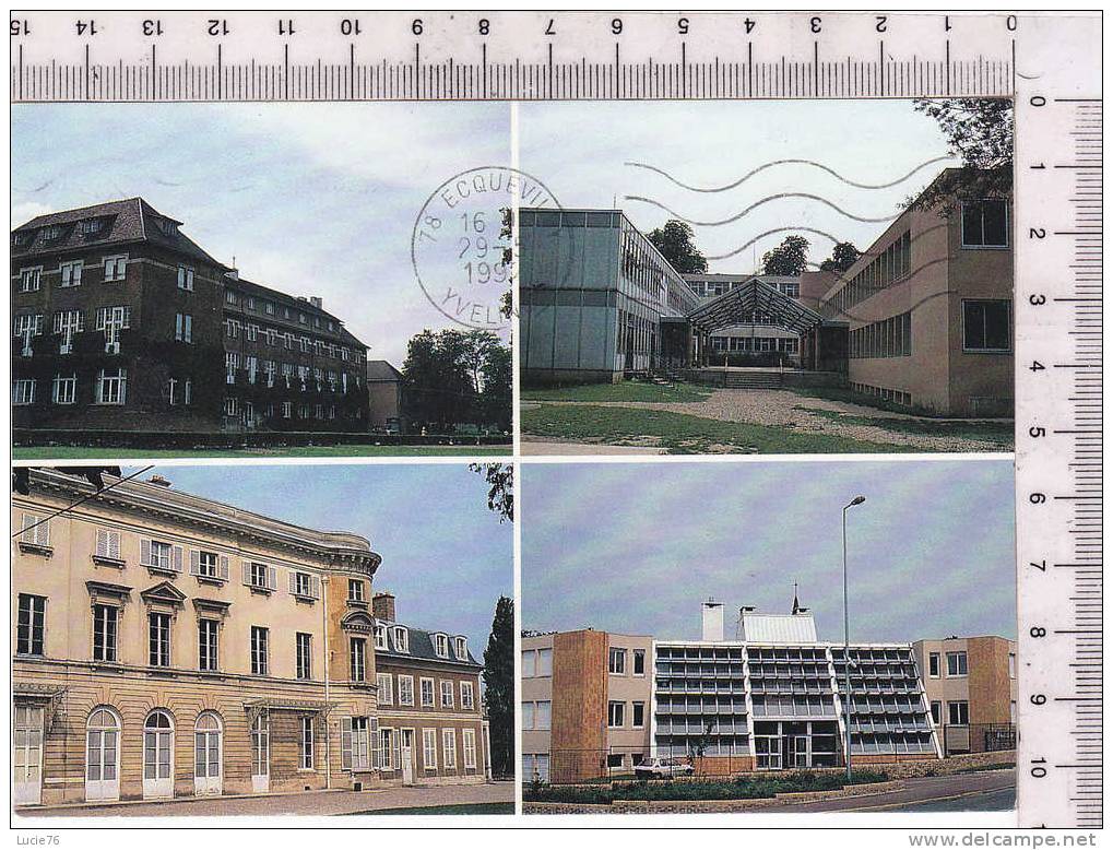 VERNEUIL SUR SEINE -  Ecole NOTRE DAME - Château Et Bâtiments Modernes  - 4 Vues - Verneuil Sur Seine