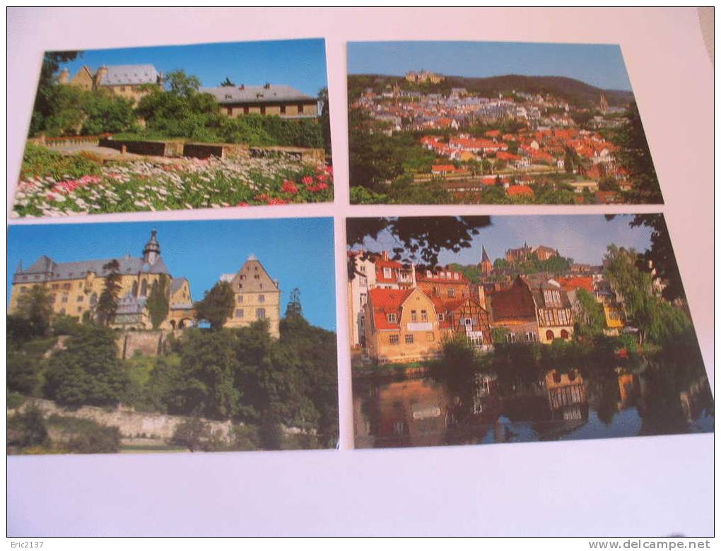 LOT DE 4 CARTES - Marburg