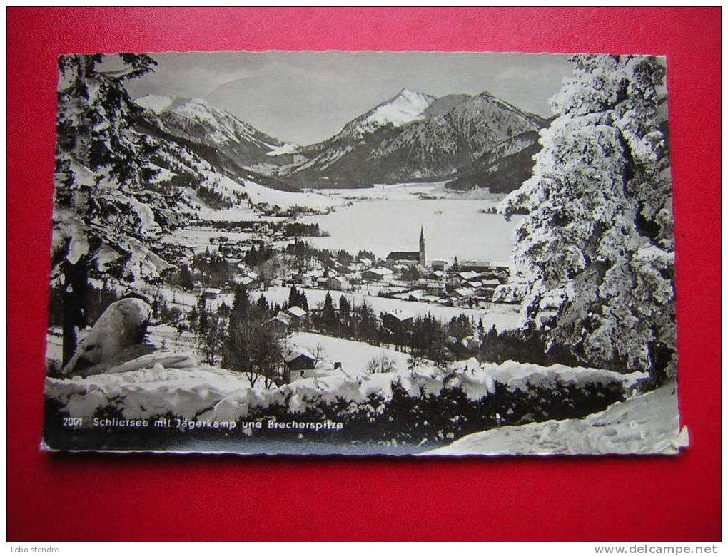 CPSM-ALLEMAGNE- SCHLIERSEE MIT JAGERKAMP UNA BRECHERSPITZE - Schliersee