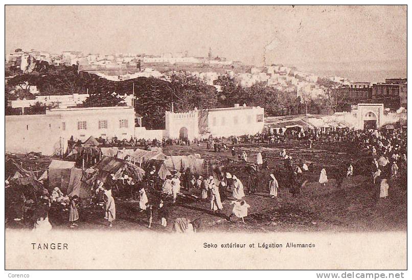 4422   TANGER   SOKO EXTERIEUR ET DELEGATION ALLEMANDE  écrite 1912 - Tanger