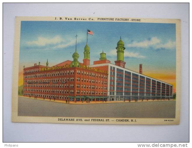 Camden NJ   J.B. Van Seiver Co. Furniture Factory Store  Linen - Camden