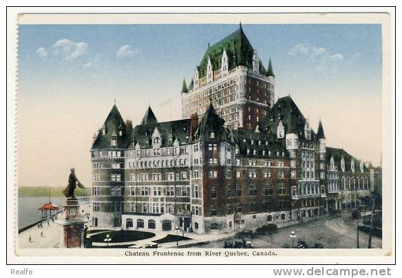 Vintage Antique Chateau Frontenac Quebec Canada 1930´s 40´s - Québec - Château Frontenac