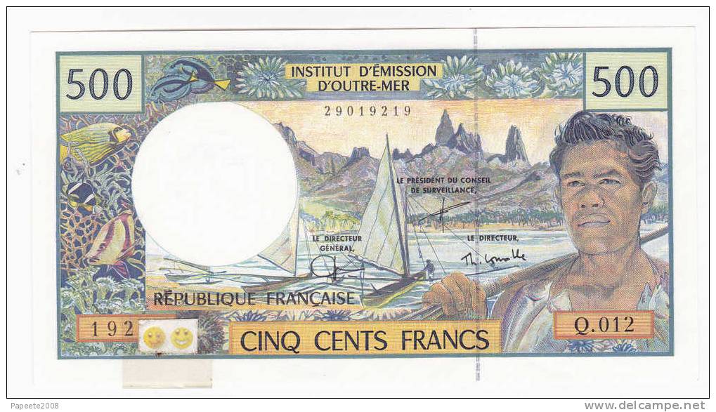 Polynésie Française - 500 FCFP - Alphabet  Q.012 / 2009 / Signatures Sévérino-Redouin-Cornaill E - Neuf  / Jamais Circul - French Pacific Territories (1992-...)