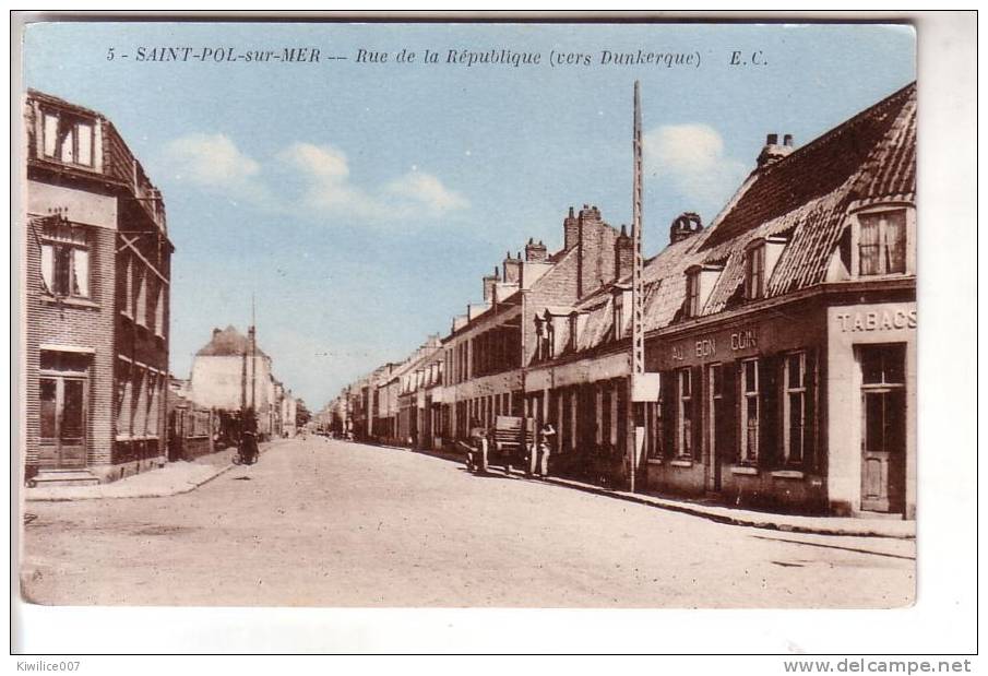 Dunkerque SAINT POL SUR MER   Rue De La Republique - Saint Pol Sur Mer