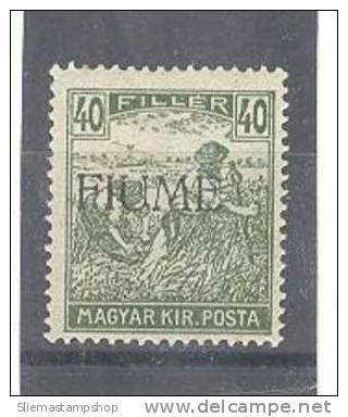 FIUME - 1918/19 HUNGARY OVERPRINT - V2778 - Fiume