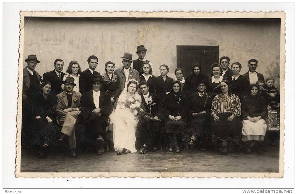 MARRIAGE / WEDDING - Bride, Mariée & Groom, Real Photo, Atelier LEGRADI&#262;, Osijek / Croatia, 14x8,5cm - Hochzeiten