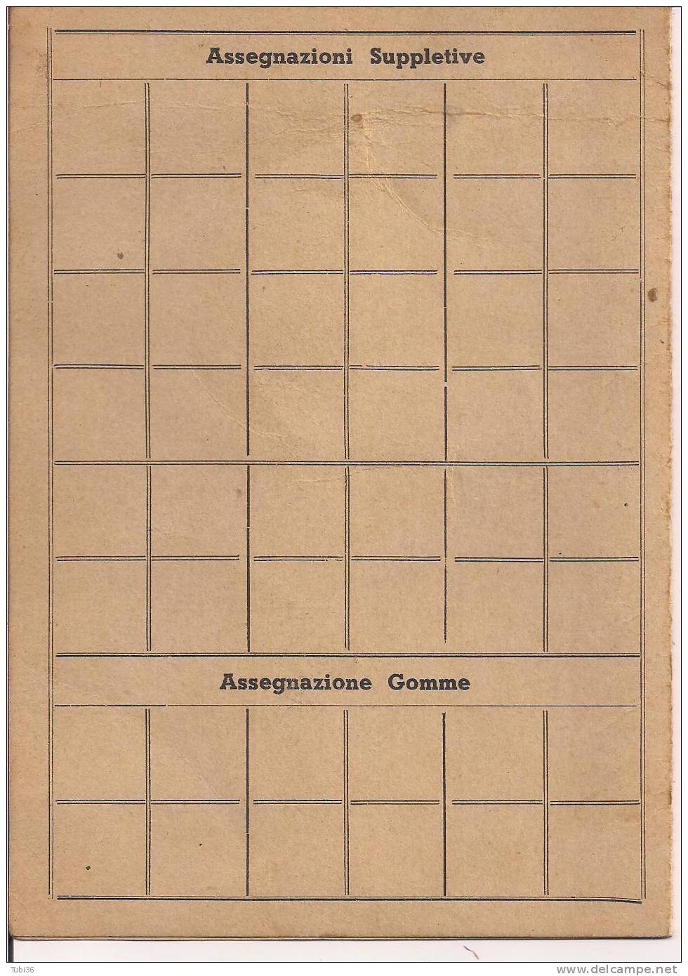 EAM -ENTE AUTOTRASPORTO MERCI - CARTA CARBURANTI  1946 - UFFICIO DI RAVENNA - Altri & Non Classificati