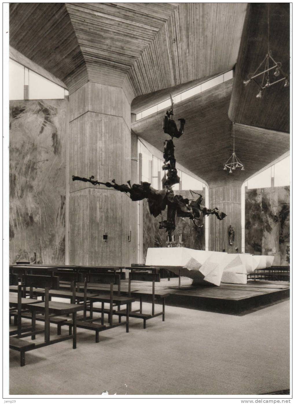 Duitsland/Deutschland, Emmerich Leegmeer, Heilig-Geist-Kirche, Innern, Ca. 1970 - Emmerich