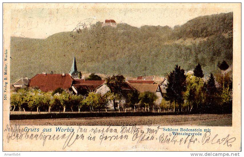 RAR Gruss Aus Worbis - Schloss Bodenstein Mit  Wintzingerode 1902 ! - Worbis