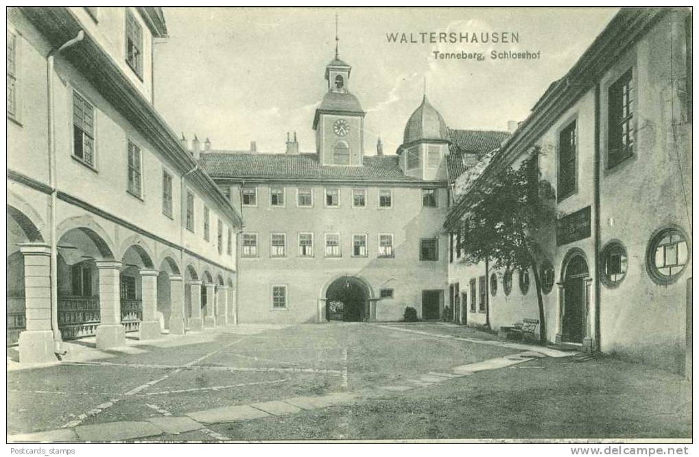 Waltershausen, Tenneberg, Schlosshof, - Waltershausen