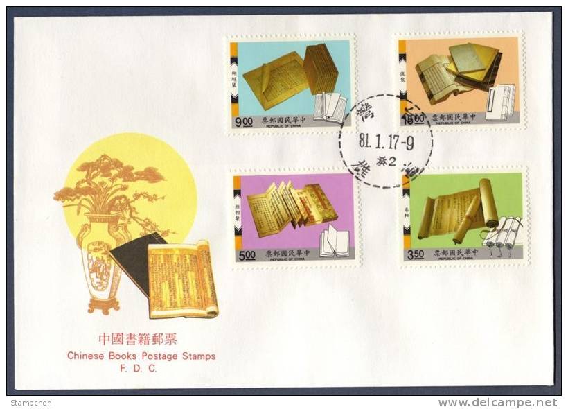 FDC 1992 Ancient Chinese Book Stamps Butterfly Archeology - Other & Unclassified